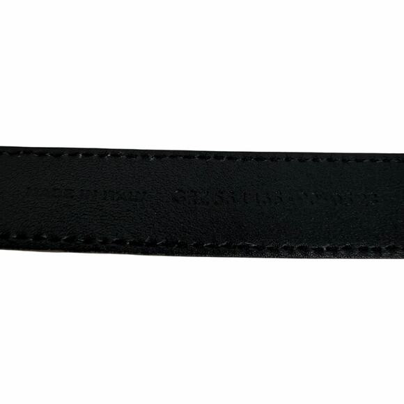Saint Laurent Cassandre Logo Belt Square Buckle Leather Beige Size 90/36 main image 4